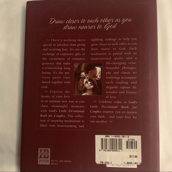 GODS LITTLE DEVOTIONAL BOOK FOR COUPLES!  HARDBACK WITH COVER  NEW - Picture 2 of 4